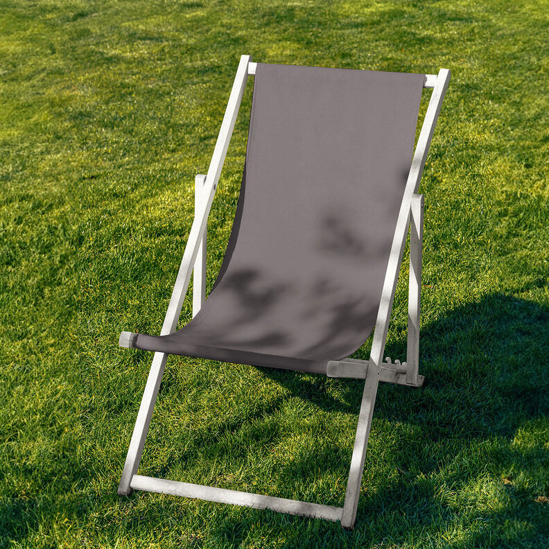 Outdoor Liegestuhlstoff Uni 44 cm – schiefergrau,  image number 4