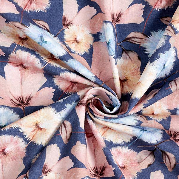 Baumwolljersey Pusteblumen – jeansblau, image number 3