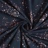 Baumwolljersey Goldsprenkel | Glitzerpüppi – schwarzblau/dunkelaltrosa,  thumbnail number 3