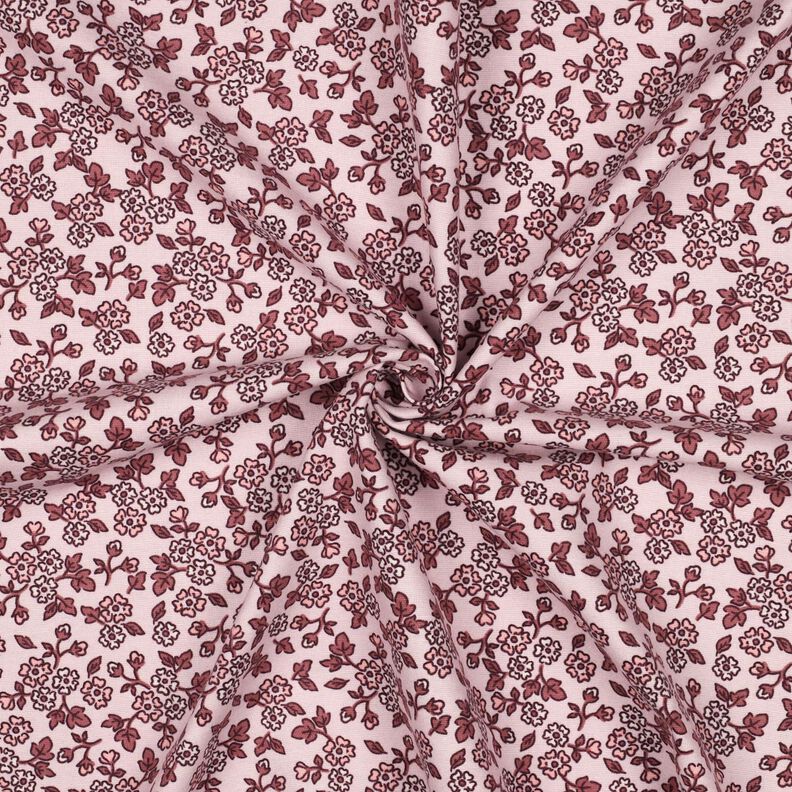 Baumwollflanell Blümchen | Poppy Fabrics – rosé/malve,  image number 3