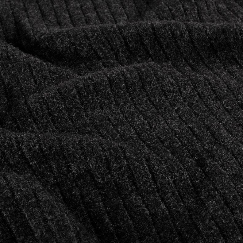 Superweicher Rippenstrick Uni – schwarz, image number 2