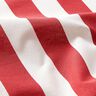 Dekostoff Canvas Streifen – rot/weiss,  thumbnail number 2
