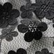 Softmesh 3D Blumenstickerei – schwarz,  thumbnail number 7