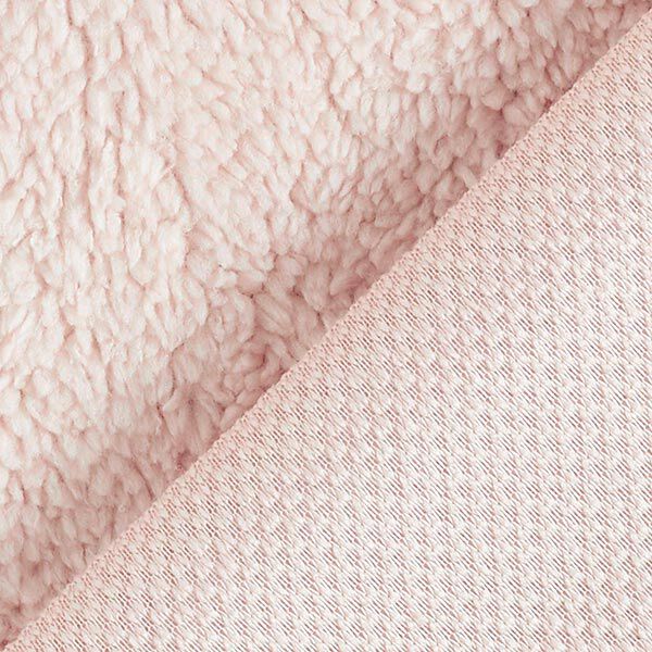 Kunstfell Kuschelteddystoff – hellrosa,  image number 3