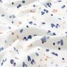 GOTS Baumwolljersey Aquarelltupfen Digitaldruck – weiss/indigo,  thumbnail number 2