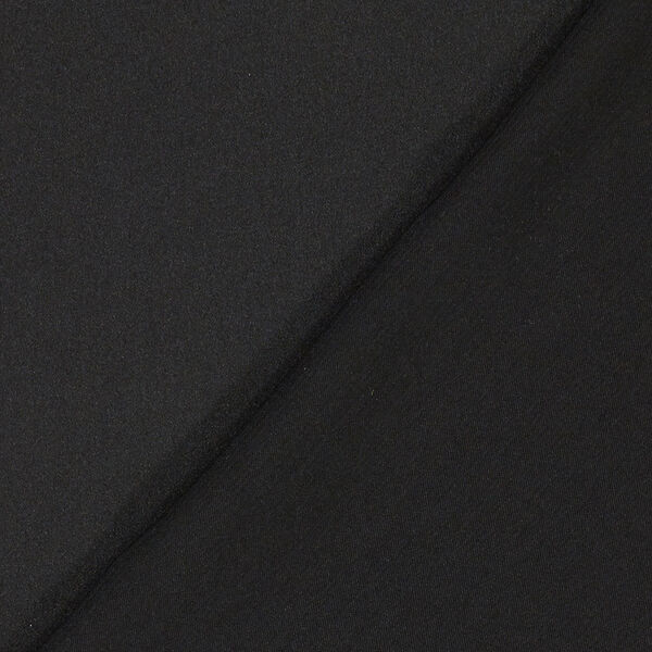 Mikrofaser Satin – schwarz | Reststück 50cm