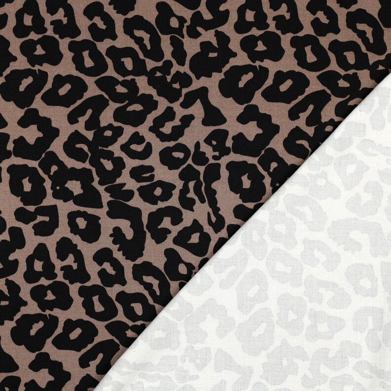 Viskose Stretch Leo | Poppy Fabrics – braun,  image number 4