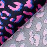 Beschichtete Baumwolle abstraktes Leo | Poppy Fabrics – nachtblau/pink,  thumbnail number 4