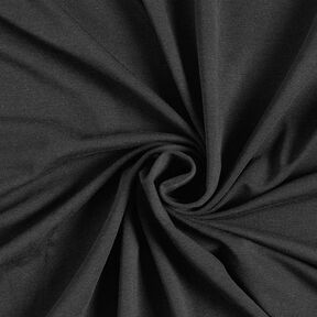 Bambus Viskosejersey Uni – schwarz, 