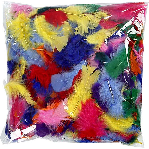 Federn [ 50 g ] – Farbmix,  image number 3