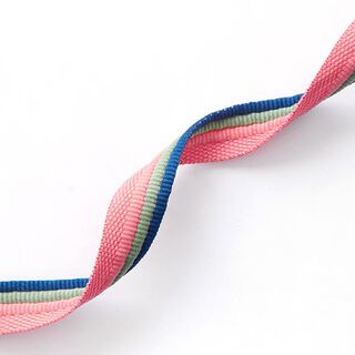 Paspelband Trio [ 15 mm ] – marineblau/lachs, 