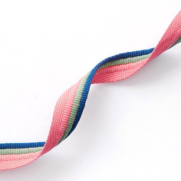 Paspelband Trio [ 15 mm ] – marineblau/lachs,  image number 1
