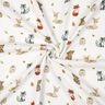 Musselin/ Doppel-Krinkel Gewebe Waldtiere Digitaldruck | Poppy Fabrics – weiss/terracotta,  thumbnail number 3