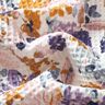 Waffelpiqué Aquarellblumen | Poppy Fabrics – weiss/lavendel,  thumbnail number 2