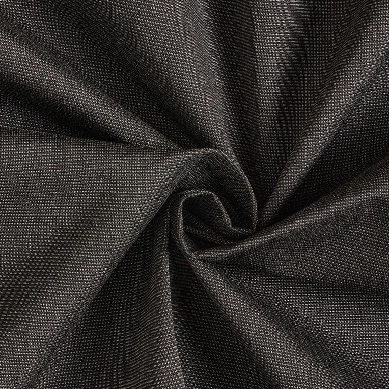 Outdoorstoff Canvas feine Struktur – schwarz,  image number 1