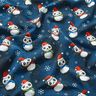 Baumwolljersey Panda in Weihnachtsstimmung | Glitzerpüppi – nachtblau/chili,  thumbnail number 2