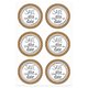 Sticker-Set Hochzeit Save the Date Ø 4,8 cm [ 24 Stück ] – wollweiss/beige,  thumbnail number 3