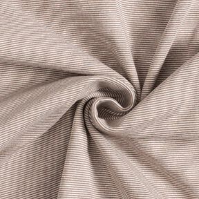 Bündchen Schlauchware schmale Ringel – schokolade/wollweiss, 