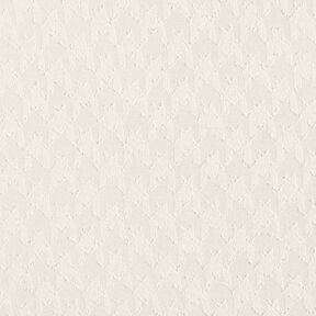 Jacquard Dobby Hahnentritt – wollweiss, 
