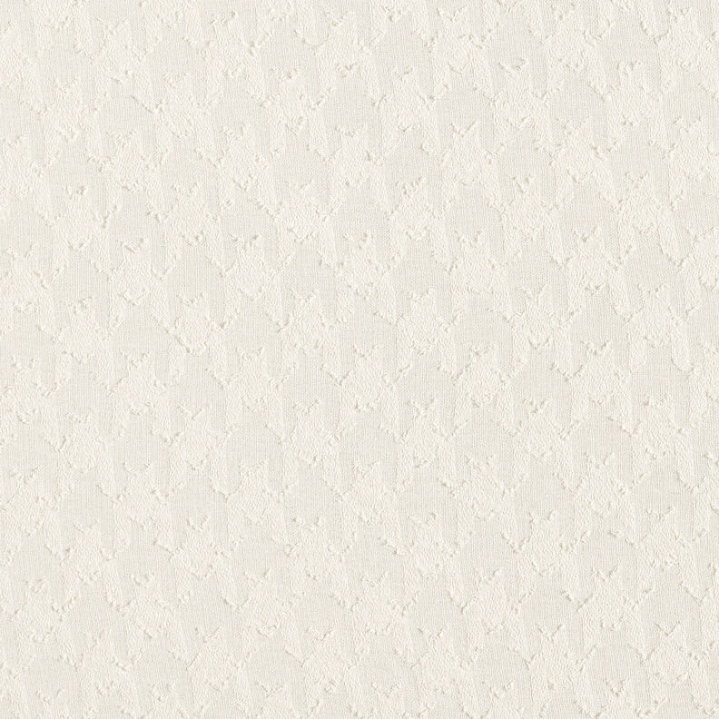 Jacquard Dobby Hahnentritt – wollweiss,  image number 1