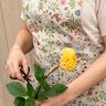 Dekostoff Halbpanama Waldtiere und Blumen – natur/grün,  thumbnail number 6