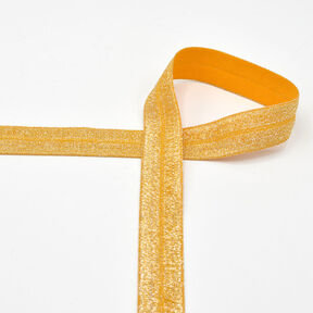 Elastisches Einfassband (Falzgummi) glitter [20 mm] – gold, 