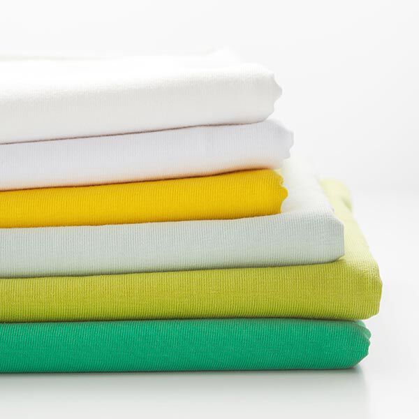 Baumwolljersey Medium Uni – grün | Reststück 50cm