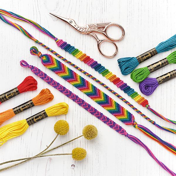 Bastelset Freundschaftsarmbänder Regenbogen, image number 1