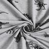 French Terry Sommersweat Dinos – silber/schwarz,  thumbnail number 3
