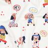 Baumwolljersey skatender Hund Digitaldruck | Poppy Fabrics – elfenbein/roségold,  thumbnail number 2