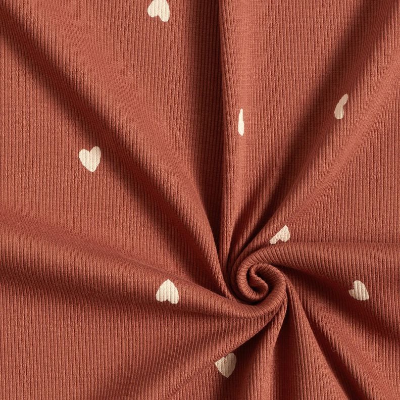 Rippenjersey Herzen – rot,  image number 3