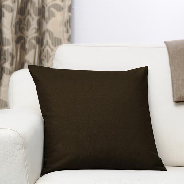 Dekostoff Canvas – dunkelbraun | Reststück 50cm