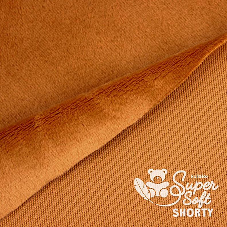 Plüsch SuperSoft SHORTY [ 1 x 0,75 m | 1,5 mm ] - hellbraun | Kullaloo,  image number 3