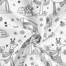 Baumwollpopeline Ausmalstoff Weihnachten – weiss/schwarz,  thumbnail number 4