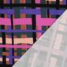Viskosestoff Stretch Line Layers | Nerida Hansen – dunkelgrün/lila,  thumbnail number 4