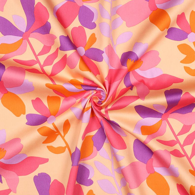 Baumwollsatin Cloverdale | Nerida Hansen – apricot/pink,  image number 3