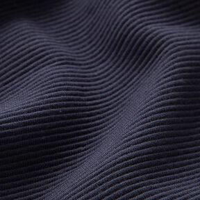 Ottoman-Rippenjersey Uni – marineblau, 