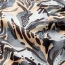 Crêpe Satin Meeresblumen – schiefergrau/beige,  thumbnail number 2