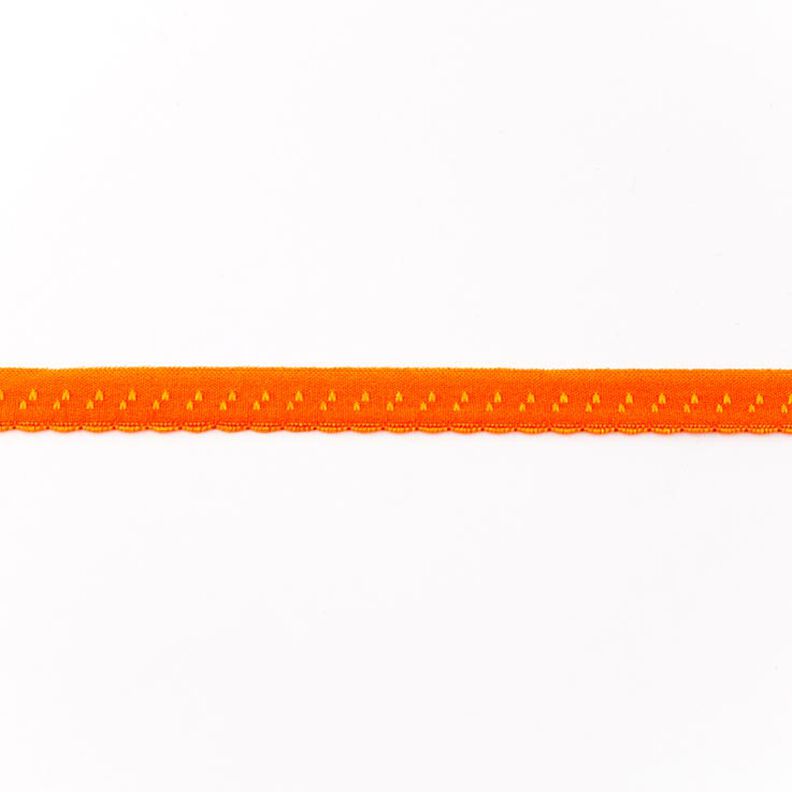 Elastisches Einfassband Spitze [12 mm] – orange,  image number 1