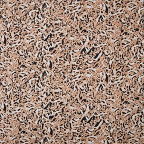 Viskosejersey abstrakter Leoprint – hellbraun/schwarz, 