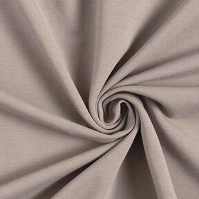 Leichter Baumwollsweat Uni – dunkeltaupe, 