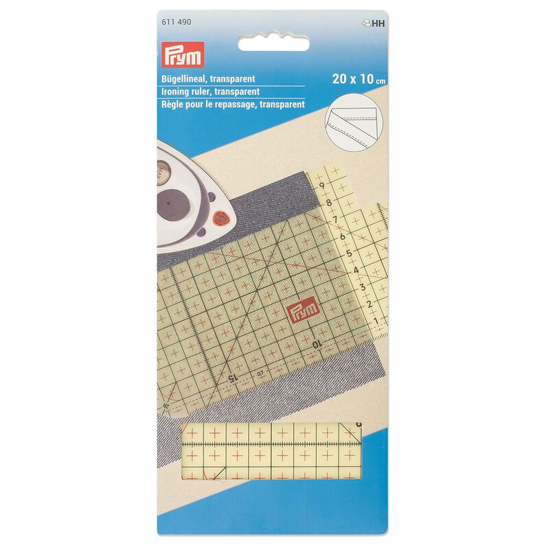 Bügellineal [20 x 10 cm] | Prym – transparent,  image number 3