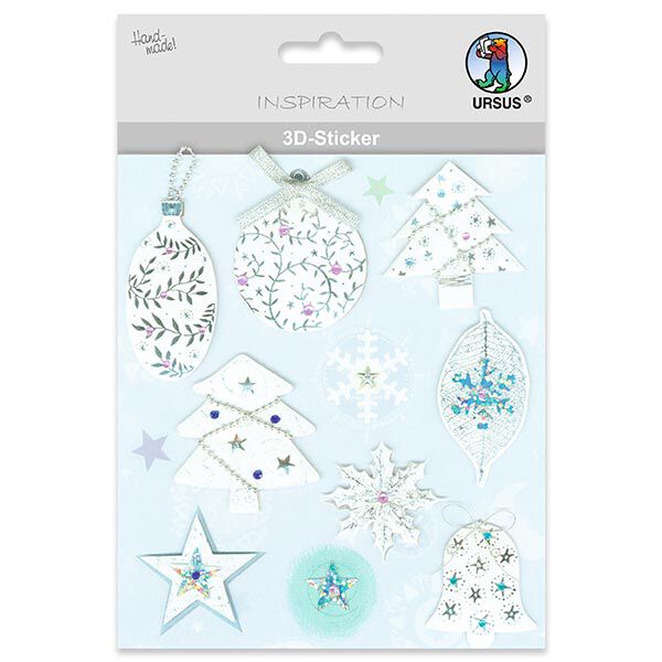 3D-Sticker Edle Weihnachten – Farbmix, image number 1