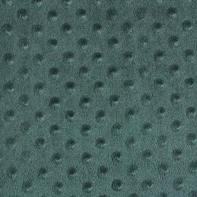 Kuschelfleece geprägte Punkte – dunkelgrün, 