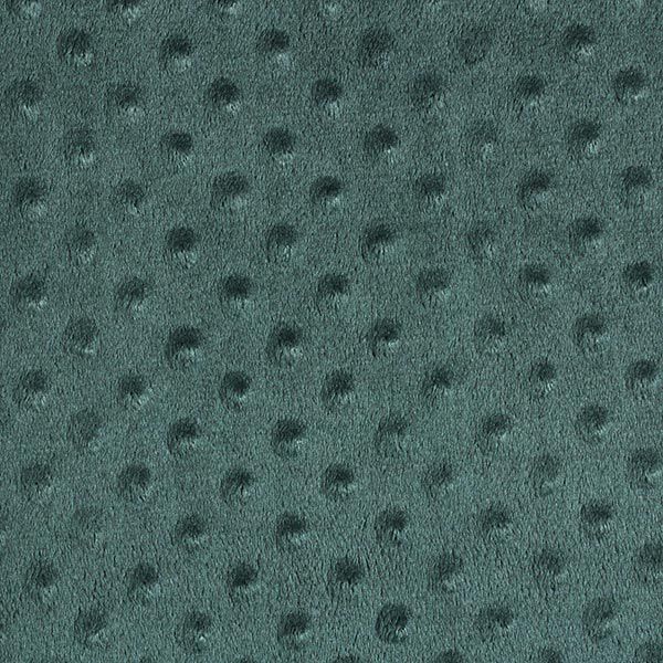 Kuschelfleece geprägte Punkte – dunkelgrün,  image number 1