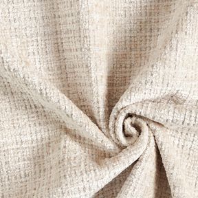 Polsterstoff Chenille Uni – mandel | Reststück 70cm, 