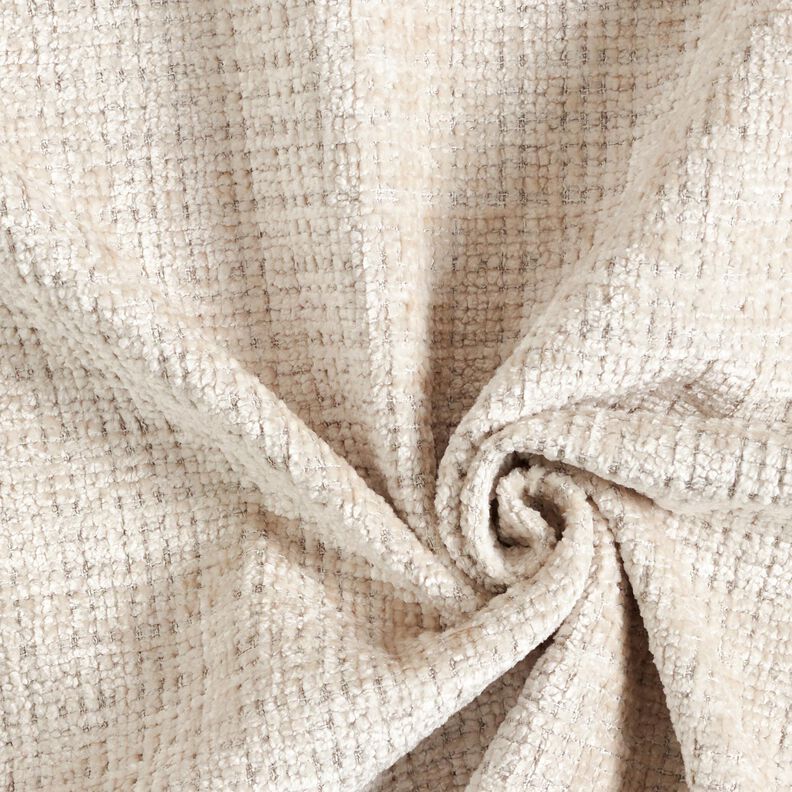 Polsterstoff Chenille Uni – mandel | Reststück 70cm,  image number 1