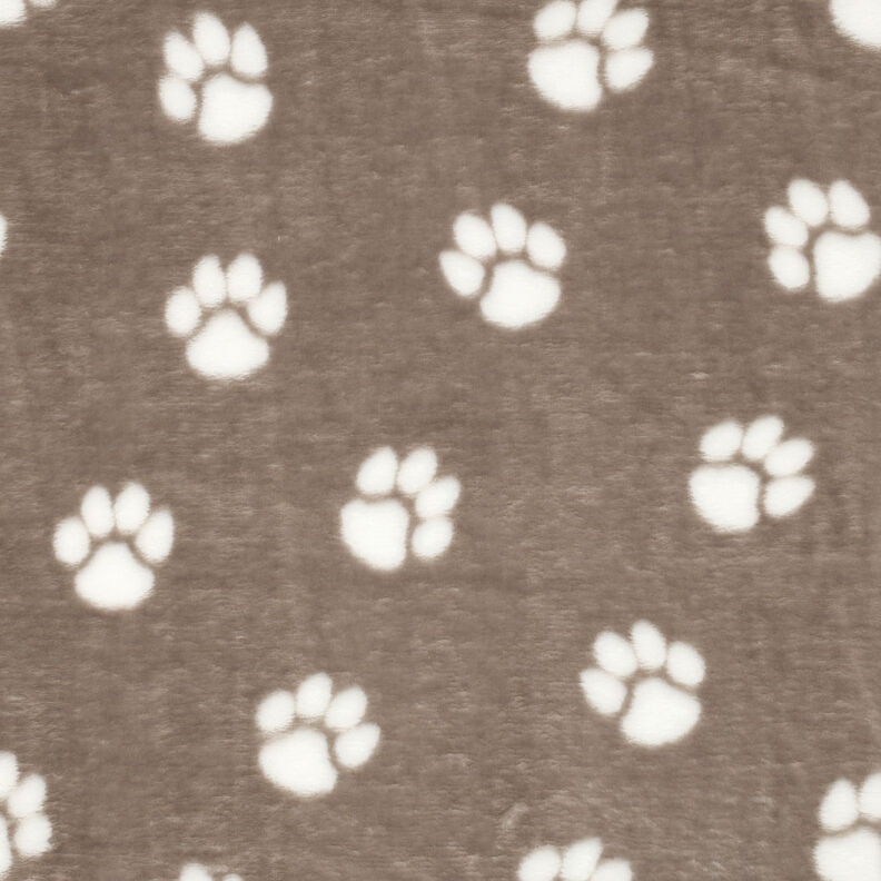 Kuschelfleece Tierpfoten | by Poppy – helltaupe/elfenbein, image number 1