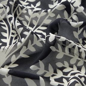 Chiffon große Zweige – schwarz/weiss, 