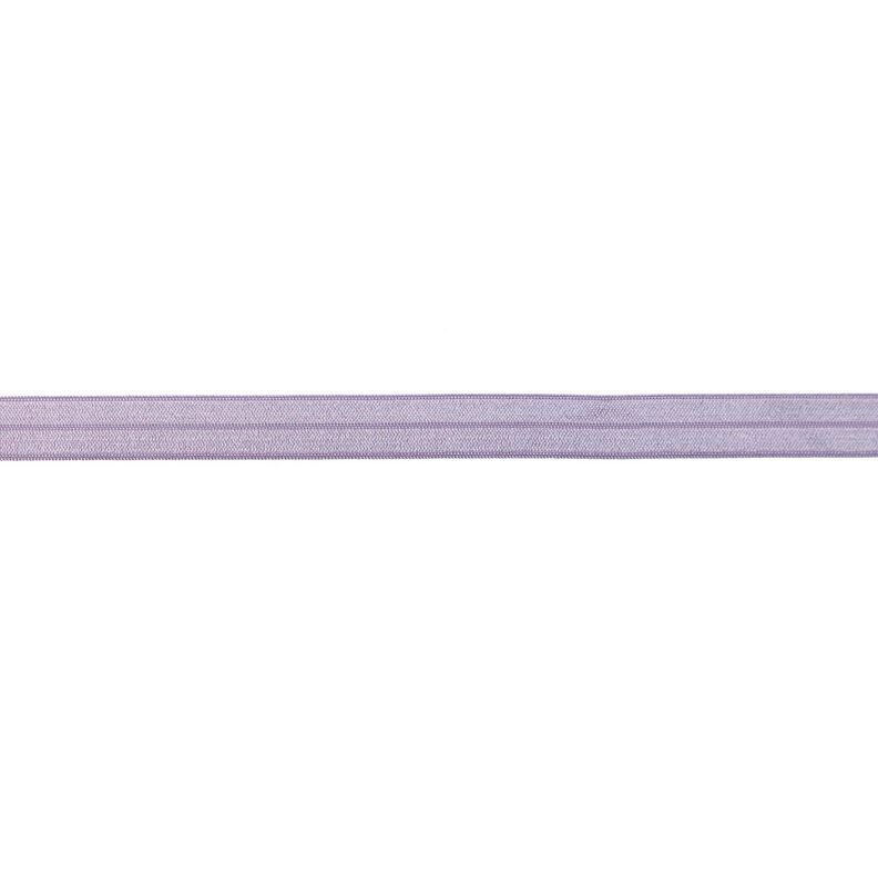 Elastisches Einfassband (Falzgummi) glänzend [15 mm] – flieder,  image number 1